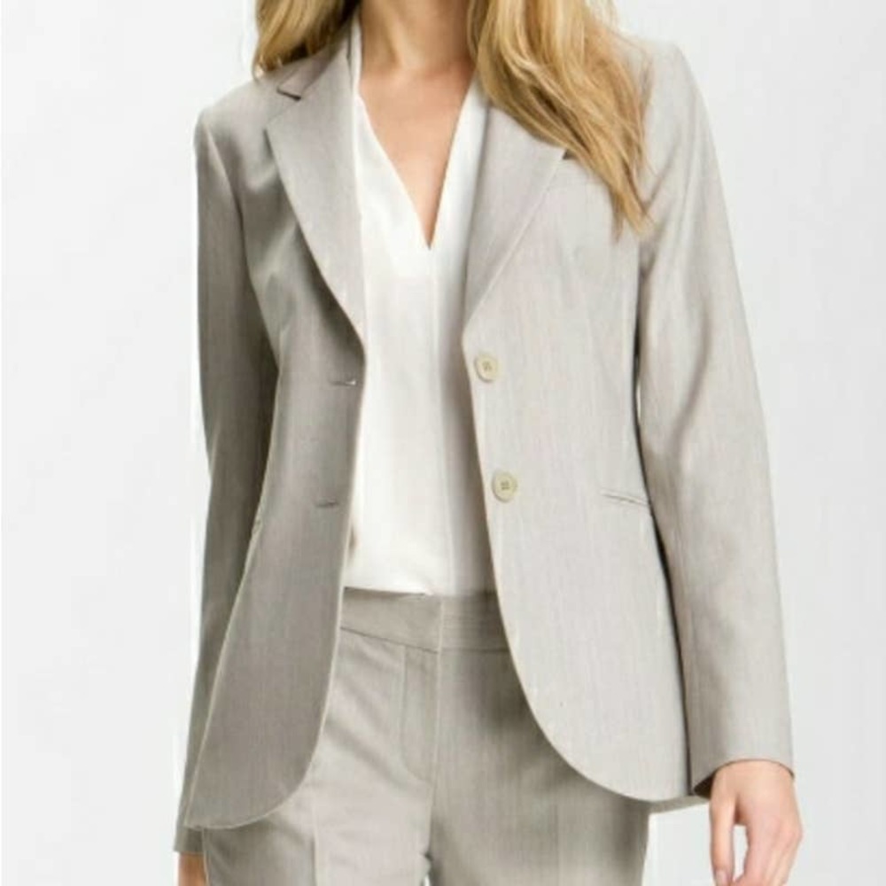 Theory Rory Tailor Wool Gray Blazer Jacket 6